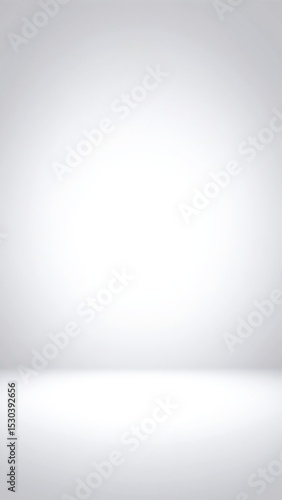 A pristine white background showcasing subtle gradients of light and shadow, creating a soft, ethereal atmosphere that enhances depth and dimension.