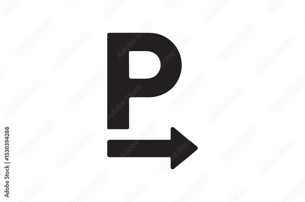 Parking Lot silhouette vector with white background Parking Lot silhouette vector with white background