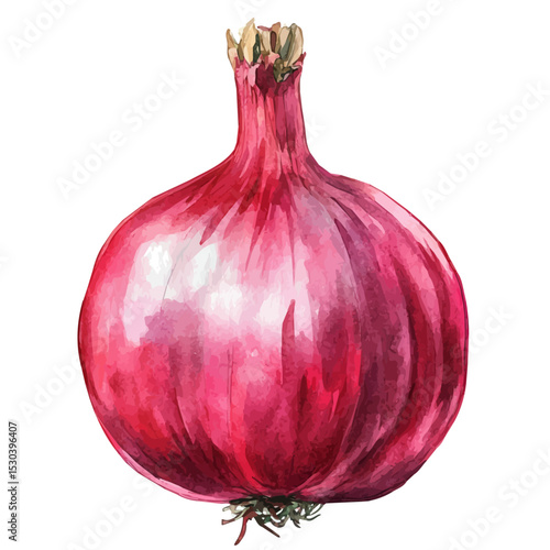 watercolor of Digital Buret, vector, isolated on a white background.