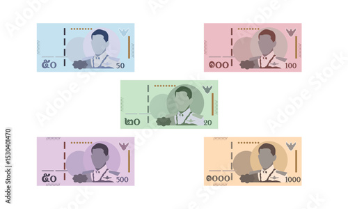 Thai Baht Illustrations