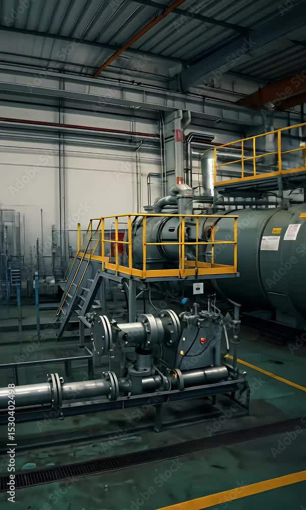 Realistic Factory Equipment Manufacturing Industry Plant Steel Realistic Factory Equipment Manufacturing Industry Plant Steel