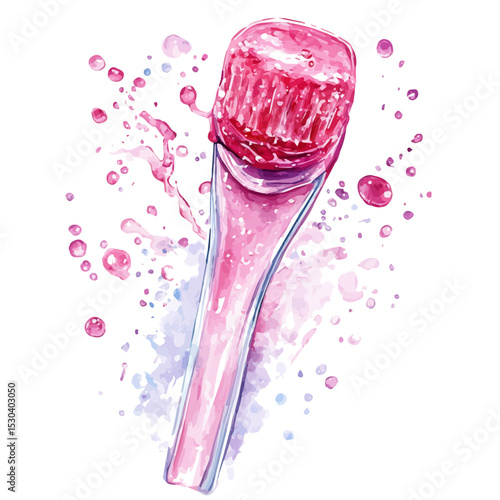 watercolor vector of Depilatory Gel, isolated on a white background.