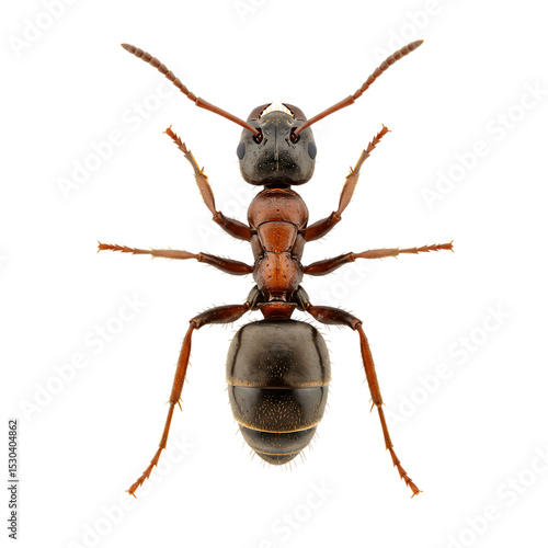 Obraz na płótnie Detailed Close-Up: Black Ant Specimen