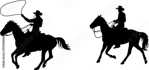 silhouette of a horse and rider