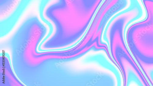 Colorful Fluid Marble Abstract Background – Vibrant Neon Gradient Texture, Holographic 