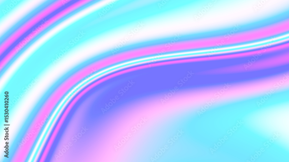 Fototapeta premium Trendy Holographic Pattern – Psychedelic Flowing Color Design