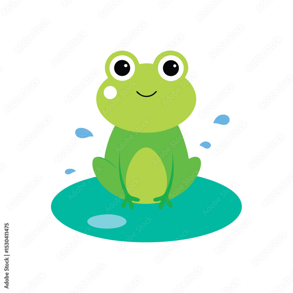 Obraz premium frog on a white background