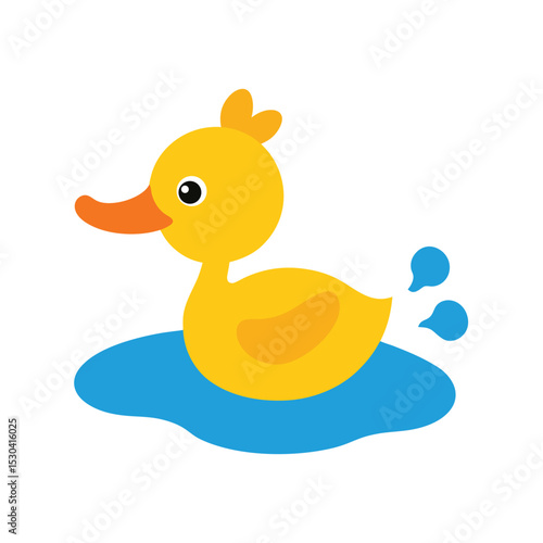 rubber duck on white background