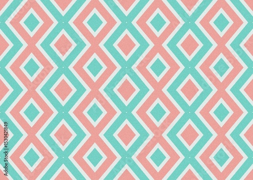 Pink and mint zigzag pattern background