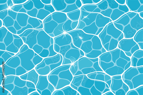 Abstract Water Texture Background – Simple Blue Aqua Wave Pattern for Design, Wallpaper, Presentation, Spa, Pool, Clean Liquid Surface Backdrop

