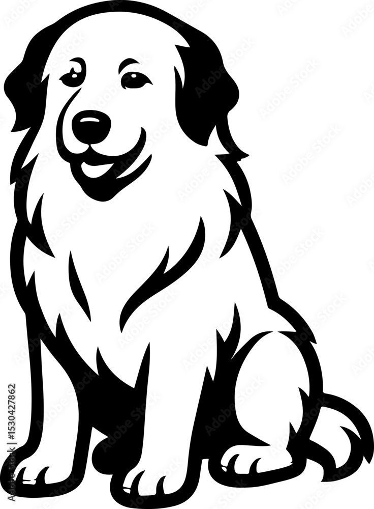 Fototapeta premium Great Pyrenees.eps