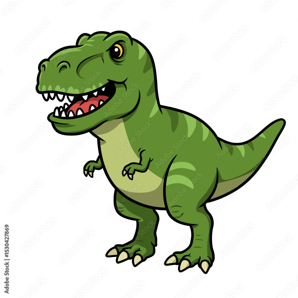 Tyrannosaurus Rex vector illustration. T-Rex dinosaur isolated on white background Tyrannosaurus Rex vector illustration. T-Rex dinosaur isolated on white background