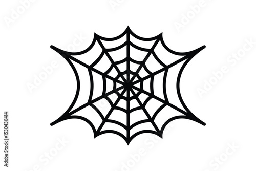 Silhouette art illustration of a spiderweb.eps