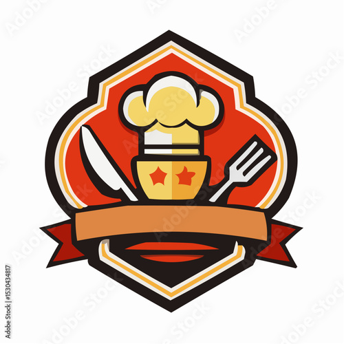 shield with ribbon