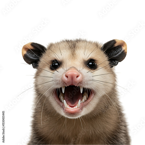 Virginia Opossum: Close-Up Portrait of Wild Animal