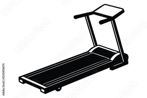 Treadmill Fitness Home Workout Equipment Illustration