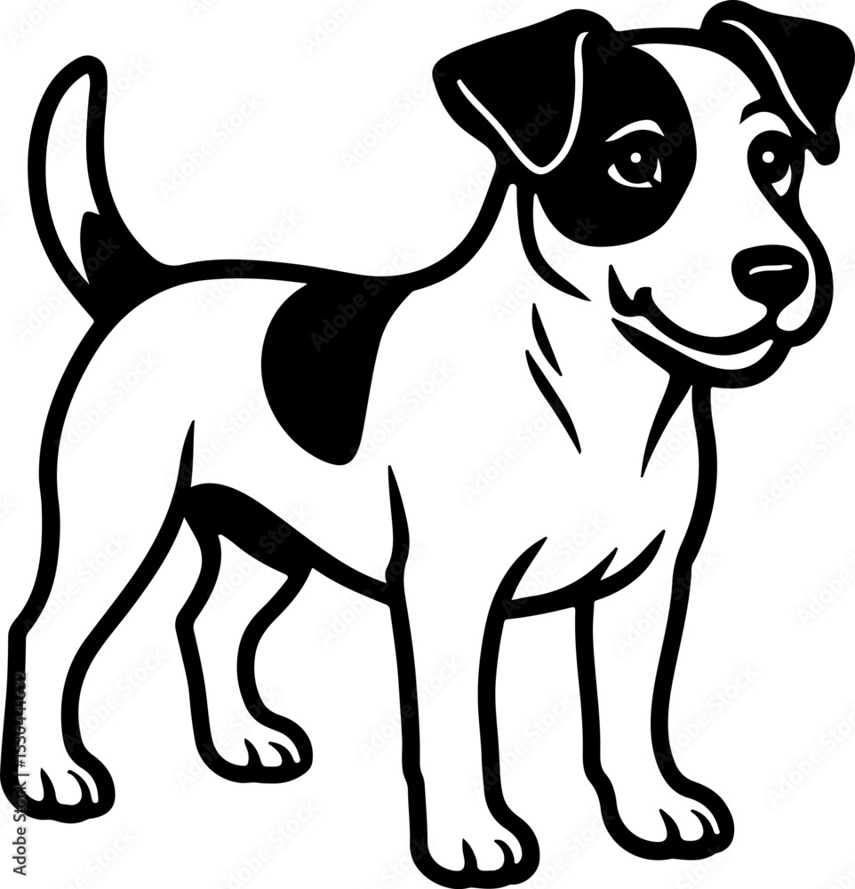 Fototapeta premium Russell Terrier.eps