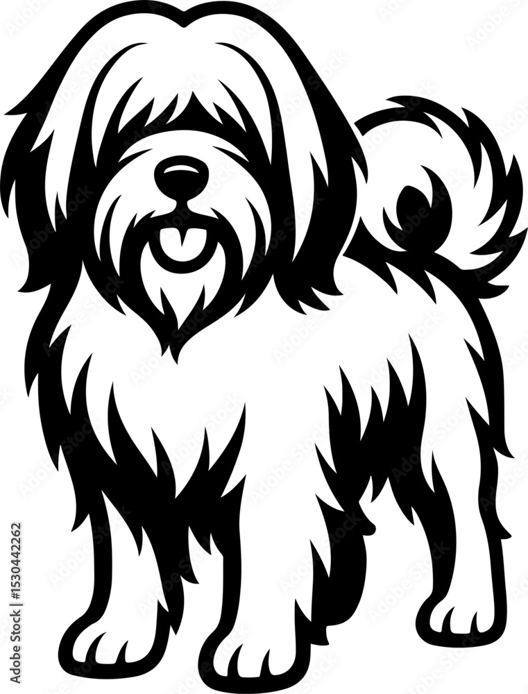 Fototapeta premium Tibetan Terrier.eps