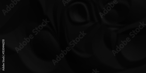 Dark black crumpled paper background. old paper wrinkle texture pattern. cardboard wrinkled arts craft and Seamless black crumpled paper.	