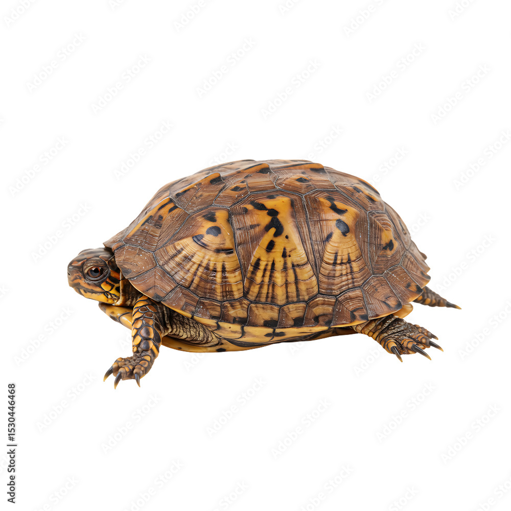Obraz premium Eastern Box Turtle: Detailed View of Shell and Features