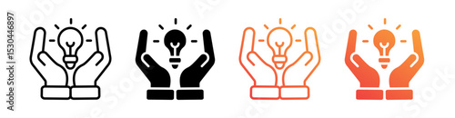 Opportunity Multiple Style Icon Set Vector 
