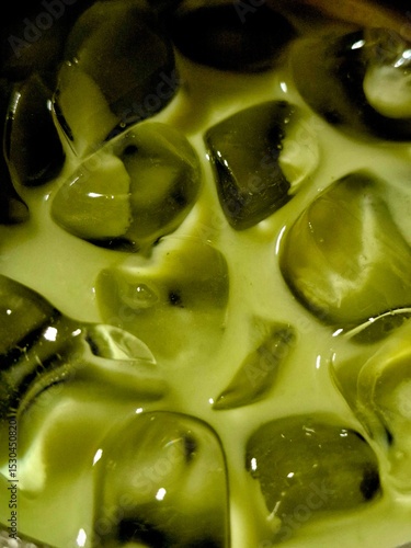 closeup matcha drink wallpaper