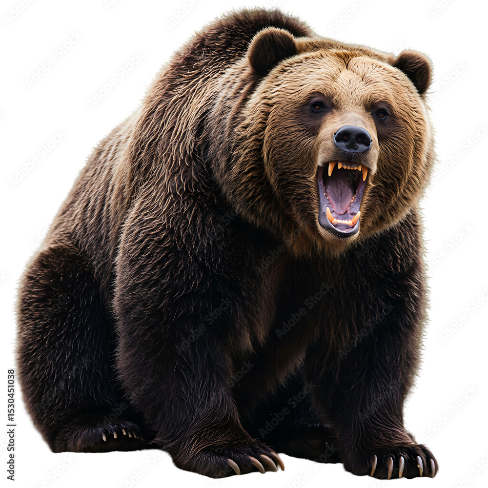 Obraz premium Grizzly Bear: Powerful and Majestic Creature