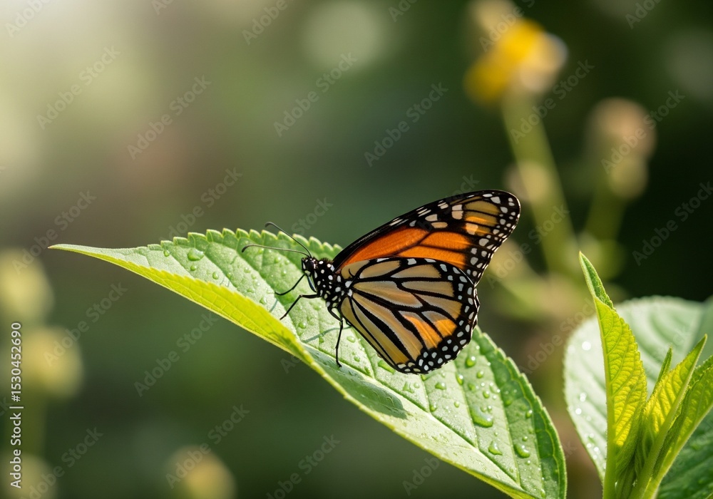 Obraz premium butterfly on a flower