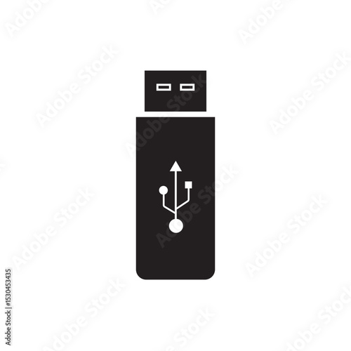 USB Icon. Vector usb flash drive vector icon. Usb icon set. Flash disk sign and symbol.