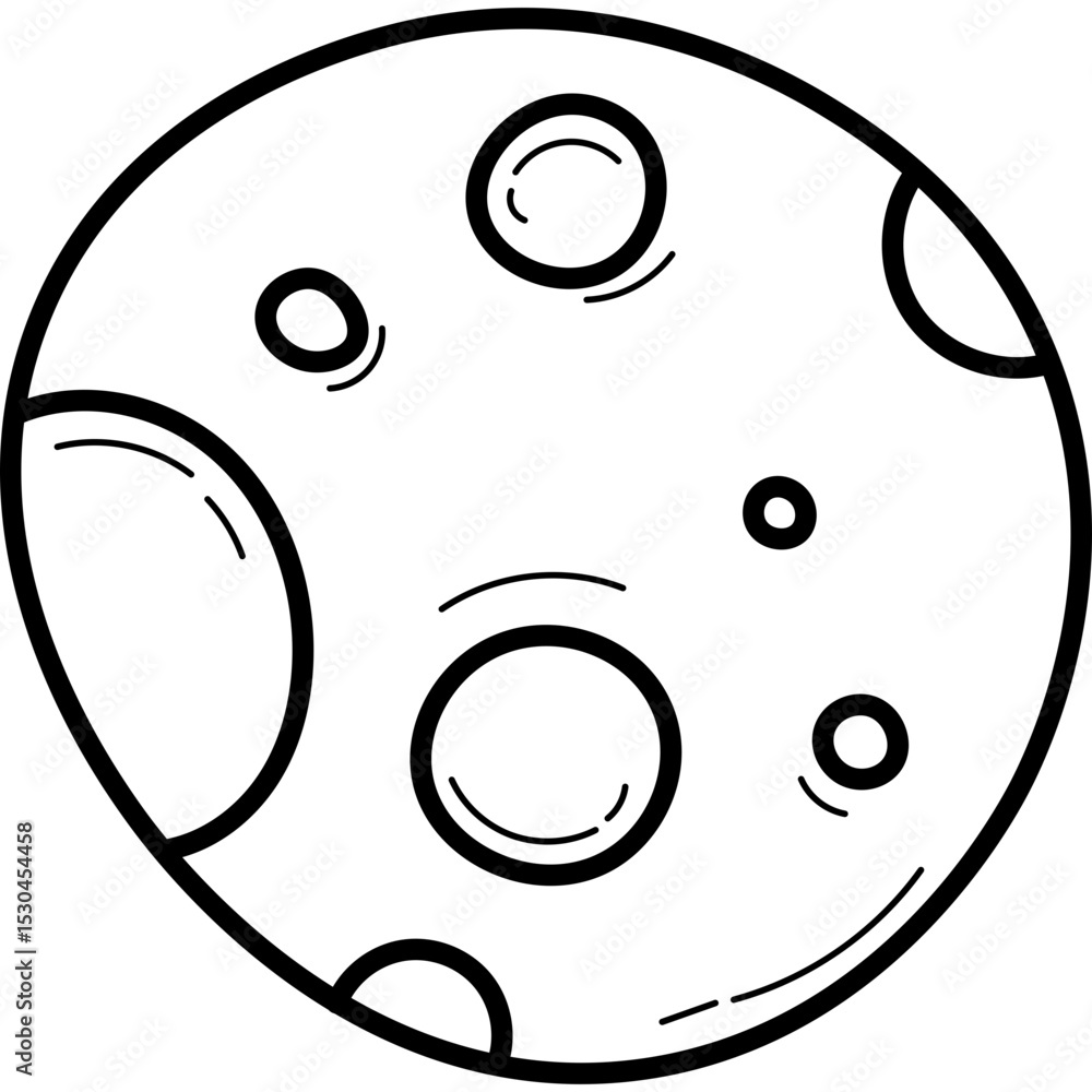 Full Moon Doodle Full Moon Doodle