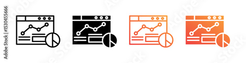 Wallpaper Mural Dashboard Multiple Style Icon Set Vector  Torontodigital.ca