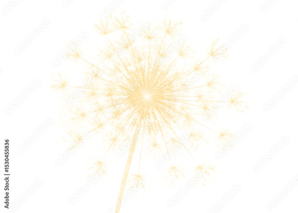 Naklejka premium bright sparkler light display isolated on white background PNG