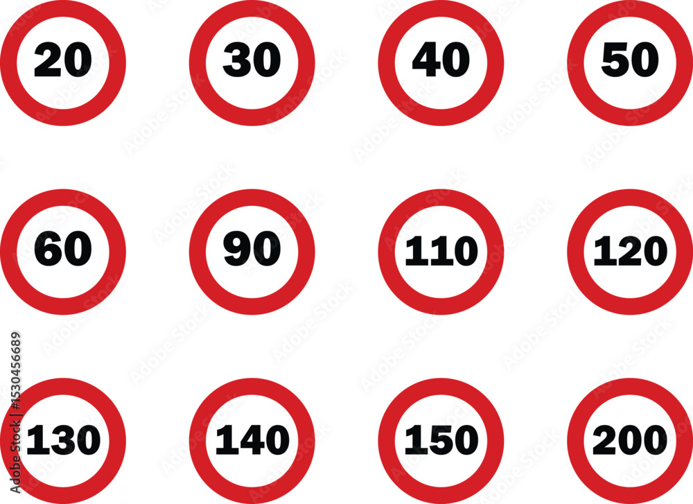Speed Limit Traffic Sign Collection Speed Limit Traffic Sign Collection