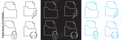Files Icon . Vector for Document, folder, archive,  download, pdf,  data, files etc. Vector for websites, mobile interfaces, presentations, banner, visual branding etc. Vector illustration. EPS 10