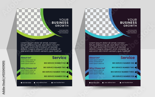 A4 Size Creative Simple Modem Corporate Business flyer design template