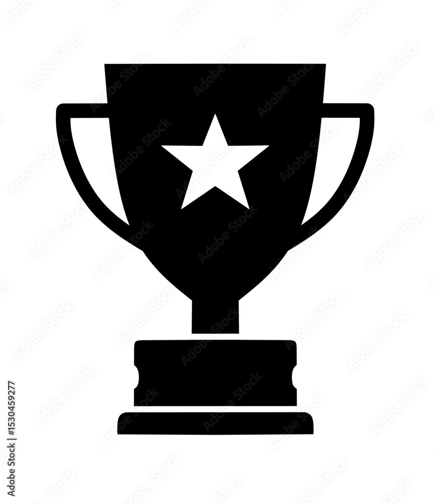 Fototapeta premium trophy icon vector with trendy design. champion icon