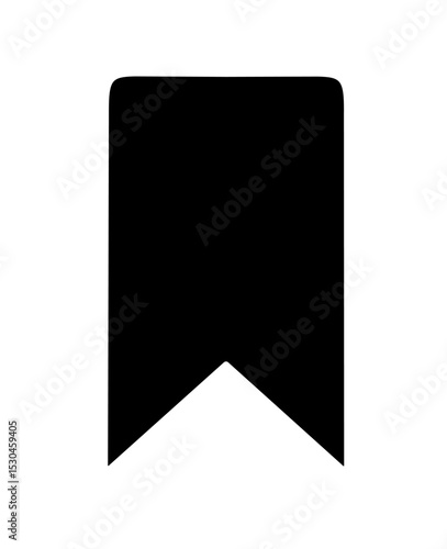 bookmark icon on white background