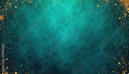 A luxurious teal and gold textured background  Perfect for invitations, websites, or branding projects  Rich, opulent tones create a sophisticated aesthetic  , opulent, art, interior