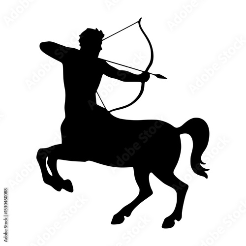 Centaur Silhouette Vector Illustration