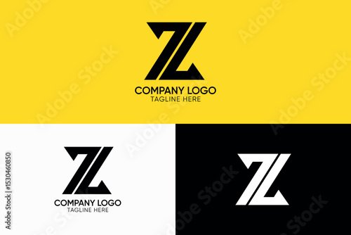 letter z arrows import export or transportation busniess logo, letter z abstract business logo
