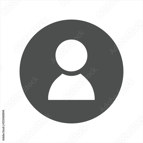 Blank User Circles symbol Silhouette Icon