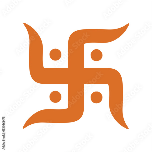 Swastik Hindu symbol Silhouette Icon