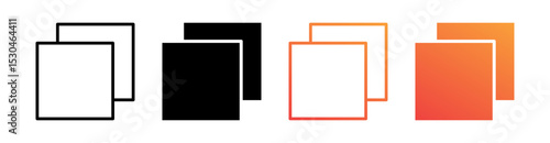 Background Multiple Style Icon Set Vector 