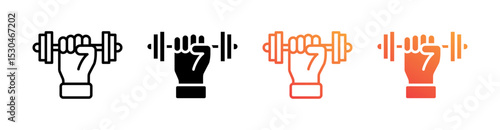 Training Multiple Style Icon Set Vector 