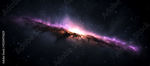 An expansive and beautiful galaxy with numerous bright sparkling stars