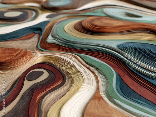 Stylish Abstract Wooden Grain Texture for Interior