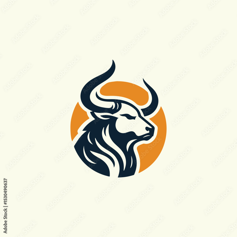 Fototapeta premium Majestic bull logo