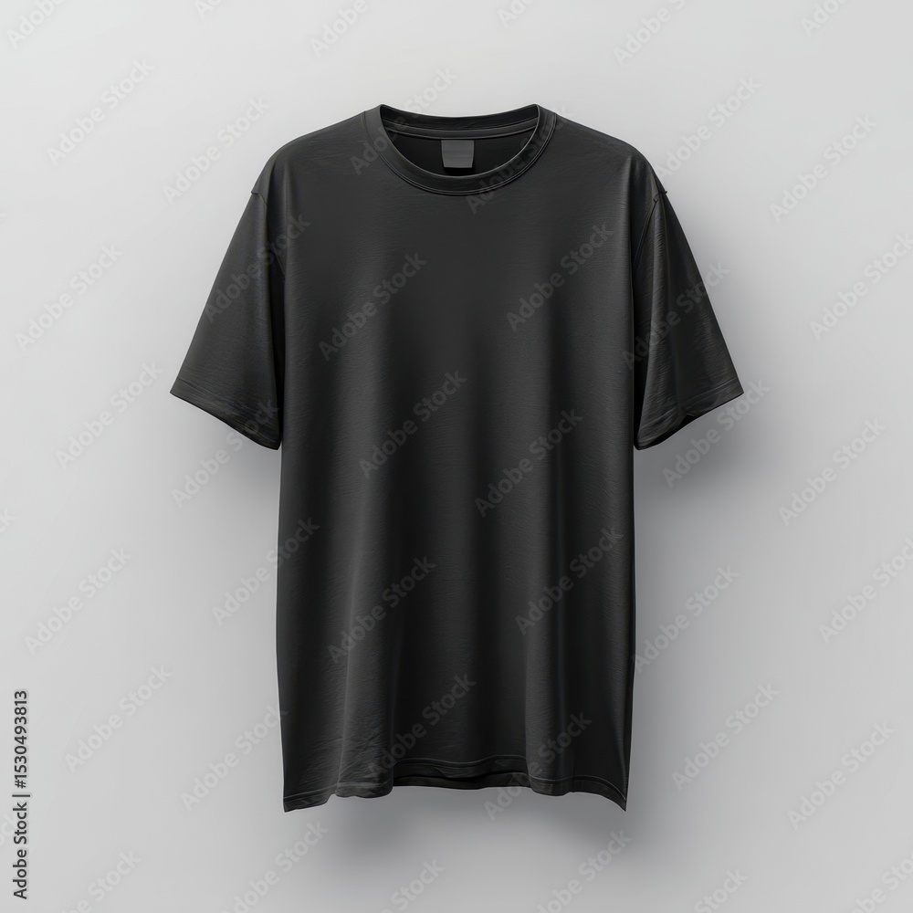 Blank black t-shirt, front view (1) Blank black t-shirt, front view (1)
