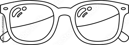 vector illustration of a glasses icon