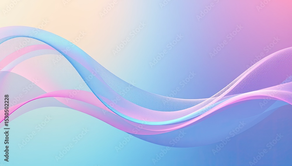 Obraz premium pastel abstract gradient mesh with calm tones for relaxing website themes